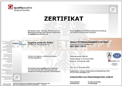 Klicken Sie um den Bereich Qualität (Zertifizierungen, ...) zu öffnen