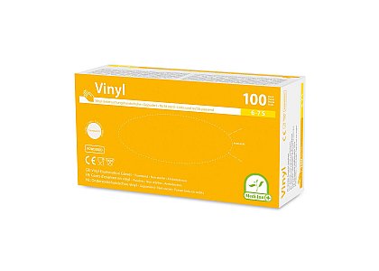 Vinyl-Handschuhe gepudert
