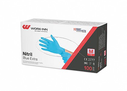 Nitril-Handschuhe Work-Inn Blue Extra