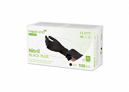 Nitril-Handschuhe Medi-Inn Black Plus