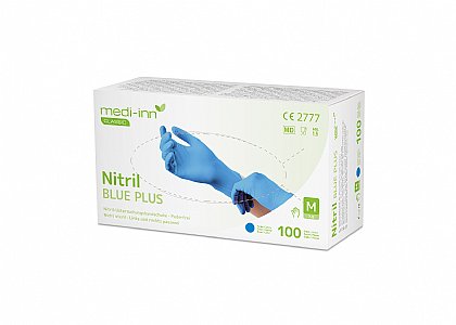 Nitril-Handschuhe Medi-Inn Blue Plus