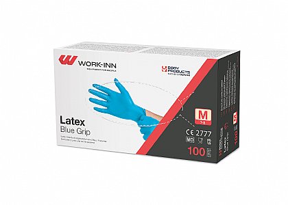 Latex-Handschuhe Medi-Inn Blue Grip