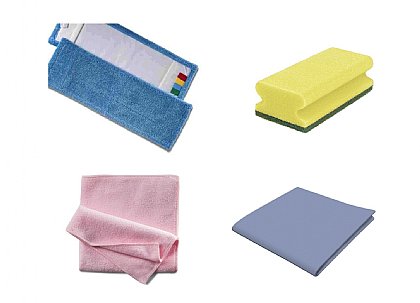 Tücher Schwämme Mop
